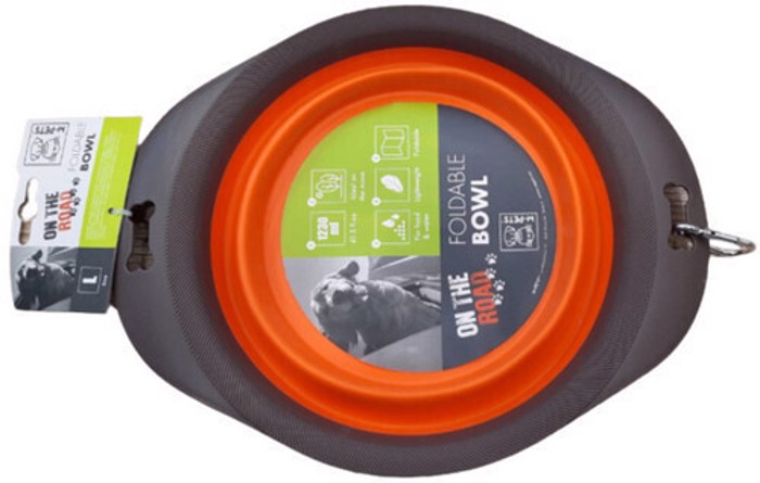 M-Pets On the Road Bol Silikonis Fagtou ga Skulo Ptussomeno se Portokali xroma 750ml
